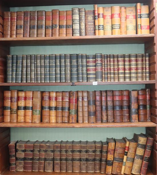 A large quantity of mainly 19th century leather bindings